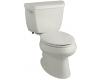 Kohler Wellworth K-3575-T-95 Ice Grey Classic 1.28 Gpf Elongated Toilet with Class Five Flushing Technology and Left-Hand Trip Lever