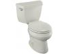 Kohler Wellworth K-3577-95 Ice Grey Classic 1.28 Gpf Round-Front Toilet with Class Five Flushing Technology and Left-Hand Trip Lever