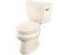 Kohler Wellworth K-3577-RA-47 Almond Classic 1.28Gpf Round-Front Toilet with Class Five Flushing Technology and Right-Hand Trip Lever