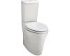 Kohler K-3598-HW1 Honed White Strela Comfort Height Elongated Two-Piece Toilet with Dual Flush Technology