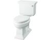 Kohler Memoirs K-3817-RA-0 White Comfort Height Two Piece Elongated 1.28 Gpf Toilet with Stately Design with Right-Hand Trip Lever
