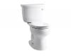 Kohler Cimarron K-3887-UR-0 White Cimarron Comfort Height Two-Piece Round-Front 1.28 Gpf Toilet with Insuliner Tank Liner and Right-Hand Tr
