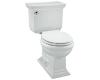 Kohler Memoirs K-3933-7 Black Black Comfort Height Two-Piece Round Front 1.28 Gpf Toilet with Stately Design