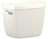 Kohler Wellworth K-4620-TC-47 Almond Concealed Trap Toilet Tank with Left-Hand Trip Lever