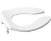 Kohler Lustra K-4666-SC-0 White Toilet Seat with Self-Sustaining Check Hinge
