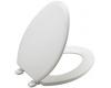 Kohler Ridgewood K-4694-HW1 Honed White Elongated Closed-Front Toilet Seat