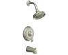 Kohler Fairfax K-P12007-4S-BN Vibrant Brushed Nickel Bath and Shower Faucet Trim with Slip-Fit Spout