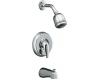 Kohler Coralais K-P15603-4S-CP Polished Chrome Shower Faucet Trim with Lever Handle and Mastershower 3-Way Showerhead