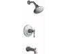 Kohler Kelston&#8482; K-T13492-4E-BN Vibrant Brushed Nickel Kelston Rite-Temp Pressure-Balancing Bath and Shower Faucet Trim