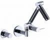 Kohler Karbon K-T6277-C12-CP Polished Chrome Wall-Mount Lavatory Faucet Trim with Black Tube