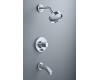 Kohler Oblo K-T10055-9-CP Polished Chrome Rite-Temp Pressure-Balancing Tub & Shower Trim