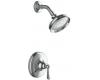 Kohler Lyntier K-T10334-4-BV Brushed Bronze Rite-Temp Shower Valve Trim, Less Diverter Spout