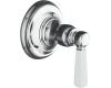 Kohler Bancroft K-T10595-4P-BV Brushed Bronze Bancroft Transfer Valve Trim with White Ceramic Lever Handle