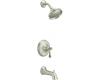 Kohler Bellhaven K-T11552-4-BN Brushed Nickel Tub & Shower Trim with Lever Handle and Nps Spout