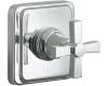 Kohler Pinstripe K-T13174-3A-BV Brushed Bronze Pure Volume Control Trim with Cross Handle