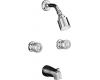 Kohler Coralais K-T15201-7-CP Polished Chrome Tub & Shower Trim with Sculptured Handles