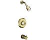 Kohler Coralais K-T15601-7-PB Polished Brass Tub & Shower Mixing Valve Trim with Sculptured Handle