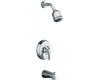 Kohler Coralais K-T15603-4S-CB Polished Chrome/Polished Brass Accents Bath and Shower Trim with Lever Handle