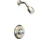 Kohler Coralais K-T15611-7-BN Brushed Nickel Shower Mixing Valve Trim with Sculptured Handle