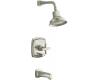 Kohler Margaux K-T16233-3-BN Brushed Nickel Rite-Temp Tub & Shower Trim with Cross Handle