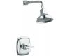 Kohler Margaux K-T16234-3-SN Polished Nickel Rite-Temp Shower Trim with Cross Handle