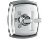 Kohler Margaux K-T16235-3-SN Polished Nickel Rite-Temp Pressure-Balancing Valve Trim with Cross Handle