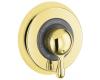 Kohler MasterShower K-T9492-4-PB Polished Brass Rite-Temp Pressure-Balancing Valve Trim with Lever Handle