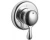 Kohler MasterShower K-T9518-4-CP Polished Chrome Wall-Mount 3-Way Transfer Valve Trim with Lever Handle