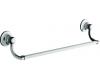 Kohler Bancroft K-11410-P-CP Polished Chrome 18" Towel Bar with White Bar