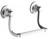 Kohler Bancroft K-11416-P-CP Polished Chrome Hand Towel Holder with White Bar