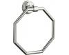 Kohler Pinstripe K-13112-BV Brushed Bronze Towel Ring