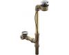 Kohler Clearflo K-7273-BN Brushed Nickel Horizontal Overflow Bath Drain