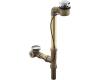 Kohler Clearflo K-7273-SN Polished Nickel Horizontal Overflow Bath Drain