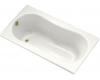Kohler ProFlex K-1107-L-0 White 6032 Bath with Flange and Left-Hand Drain