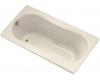 Kohler ProFlex K-1107-L-47 Almond 6032 Bath with Flange and Left-Hand Drain