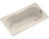 Kohler ProFlex K-1107-R-47 Almond 6032 Bath with Flange and Right-Hand Drain