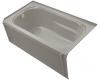 Kohler Portrait K-1108-LA-K4 Cashmere 5' Bath with Integral Apron, Tile Flange and Left-Hand Drain