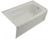 Kohler Portrait K-1108-RA-95 Ice Grey 5' Bath with Integral Apron, Tile Flange and Right-Hand Drain