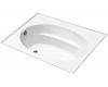 Kohler Windward K-1115-L-0 White 6' Bath with Three-Sided Integral Flange and Left-Hand Drain