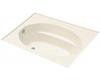 Kohler Windward K-1115-L-47 Almond 6' Bath with Three-Sided Integral Flange and Left-Hand Drain