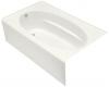 Kohler Windward K-1115-LA-0 White 6' Bath with Integral Apron and Left-Hand Drain