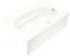 Kohler Windward K-1115-RA-0 White 6' Bath with Integral Apron and Right-Hand Drain