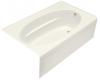 Kohler Windward K-1115-RA-96 Biscuit 6' Bath with Integral Apron and Right-Hand Drain