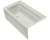 Kohler Archer K-1123-LA-95 Ice Grey 5' Bath with Comfort Depth Design, Integral Apron and Left-Hand Drain