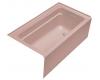 Kohler Archer K-1123-RA-45 Wild Rose 5' Bath with Comfort Depth Design, Integral Apron and Right-Hand Drain