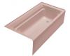 Kohler Archer K-1125-RA-45 Wild Rose 6' Bath with Comfort Depth Design, Integral Apron and Right-Hand Drain