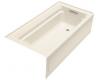 Kohler Archer K-1125-RA-47 Almond 6' Bath with Comfort Depth Design, Integral Apron and Right-Hand Drain