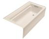 Kohler Archer K-1125-RA-55 Innocent Blush 6' Bath with Comfort Depth Design, Integral Apron and Right-Hand Drain