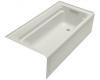 Kohler Archer K-1125-RA-95 Ice Grey 6' Bath with Comfort Depth Design, Integral Apron and Right-Hand Drain