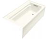 Kohler Archer K-1125-RA-96 Biscuit 6' Bath with Comfort Depth Design, Integral Apron and Right-Hand Drain